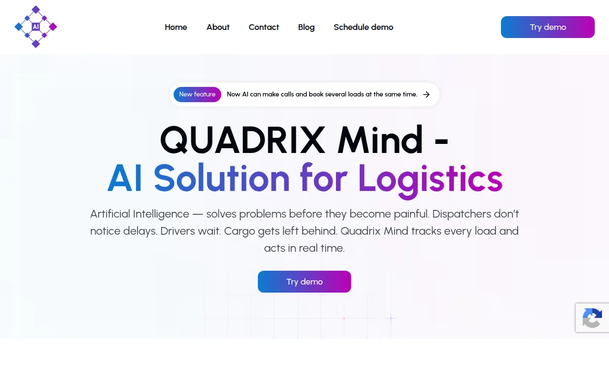 Quadrix.AI — Logistika uchun AI platforma